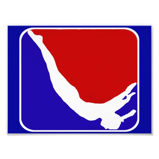 トランポリン体操選手 フォトプリント            (正面)