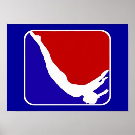 トランポリン体操選手 ポスター (正面)