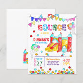トランポリン公園の誕生日パーティーにBUDGET Bounce on overで盛り上がろう (正面/裏面)