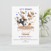 トランポリン公園犬の誕生日を跳ね返そう 招待状 (スタンド正面)