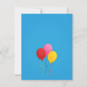 トランポリン子供の誕生日パーティの招待状 招待状 (裏面)