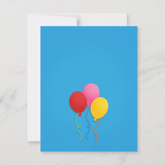 トランポリン子供の誕生日パーティの招待状 招待状 (裏面)