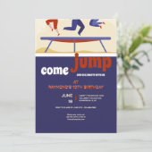 トランポリン誕生日パーティー 招待状 (スタンド正面)