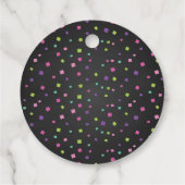 トランポリン誕生日ラウンドメッセージカード – ガール フェイバータグ (裏面)