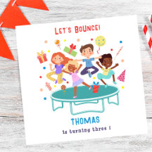 トランポリン跳び跳ね上がりパーク子供の誕生日