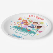 トランポリン跳び跳ね上がりパーク子供の誕生日 ペーパープレート (アングル)