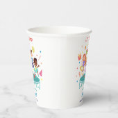 トランポリン跳び跳ね上がりパーク子供の誕生日 紙コップ (右)