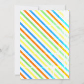 トランポリン飛び跳ね猫犬パーティーテーマ 招待状 (裏面)