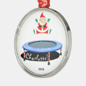 トランポリン クリスマス記念品 2026 メタルオーナメント (左)