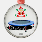 トランポリン クリスマス記念品 2026 メタルオーナメント (正面)