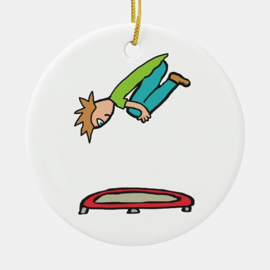 トランポリン セラミックオーナメント (正面)