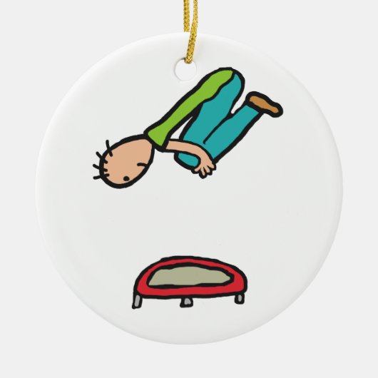 トランポリン セラミックオーナメント (正面)