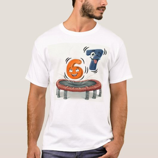 トランポリン 6 7 Tシャツ (正面)