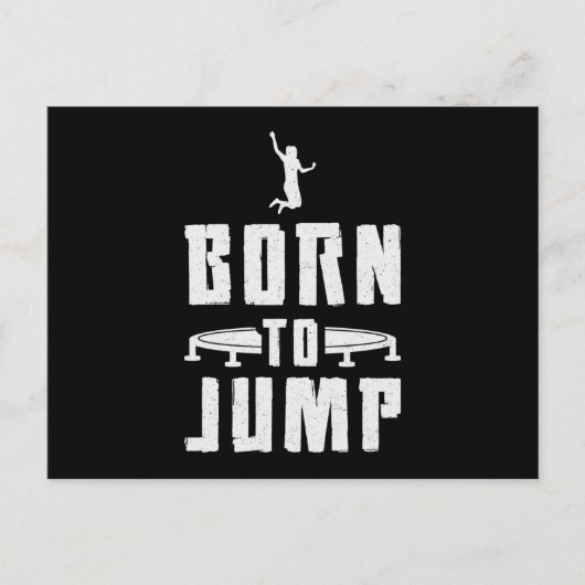 トランポ生まれリンで体操を飛ばす ポストカード (正面)