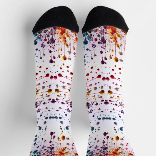 トランレアルソックスを用いたドリップドロップ(ばちゃばちゃ)跳ねる ソックス (上部)