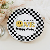 トラヴィスワンハッピードゥデスマイル顔誕生日 ペーパープレート