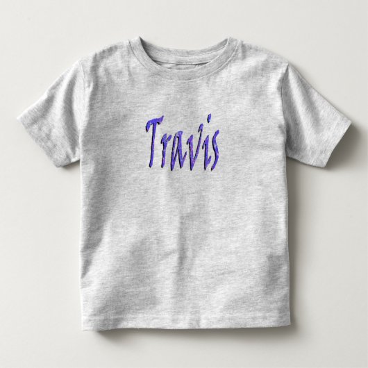 トラヴィス、名前、ロゴ トドラーTシャツ (正面)