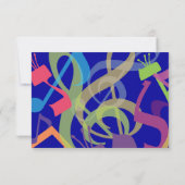 トラーの音こうもりバー（ユダヤ教の）バル・ミツバー返信カード 出欠カード (裏面)