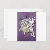 トラ中国のの霊wエレメンタル中国の ポストカード (正面/裏面)