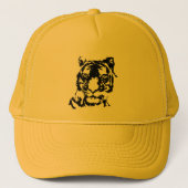 トラ付きのトラック運転手の男の帽子キャップ キャップ (正面)