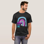 トラ保護ンスキッドプライドLGBTレインボー Tシャツ (正面フル)