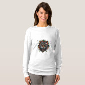 トラ威厳のあるの頭 Tシャツ (正面フル)