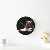 トラ威厳のあるグ ラウンド壁時計 (ホーム)