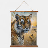 トラ威厳のあるグ 吊り下げ型タペストリー (正面)