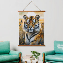 トラ威厳のあるグ 吊り下げ型タペストリー