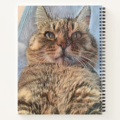 トラ威厳のあるネコ ノートブック (裏面)