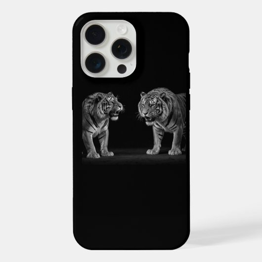 トラ対決 iPhone 15 Pro Max カー iPhoneケース (裏面)