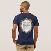 トラ引用文フォーザスコットホリデイスカヘブライ Tシャツ (裏面フル)