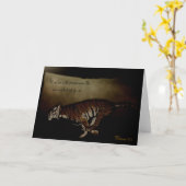 トラ感動的ーがレース走に励ます！ カード (黄色い花)