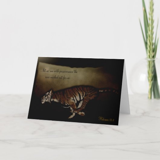 トラ感動的ーがレース走に励ます！ カード (正面)