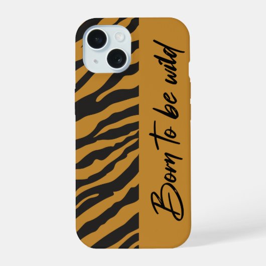 トラ柄iPhoneケース 動物柄 カバー (裏面)