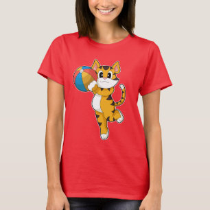 トラ水泳 水球 夏季 Tシャツ