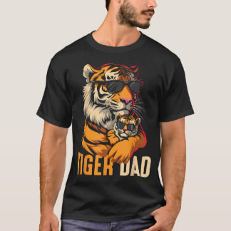 トラ父さん 面白い父の日 パパは虎 Tシャツ