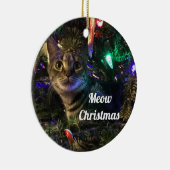 トラ猫のクリスマスツリーオーナメント セラミックオーナメント (右)
