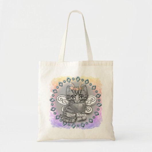 トラ猫の妖精 トートバッグ (正面)