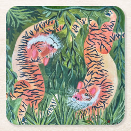 トラ紙コースター スクエアペーパーコースター