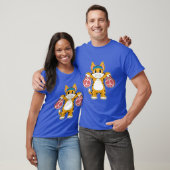 トラ虎ボディビルダーダンベル筋トレ Tシャツ (ユニセックス)