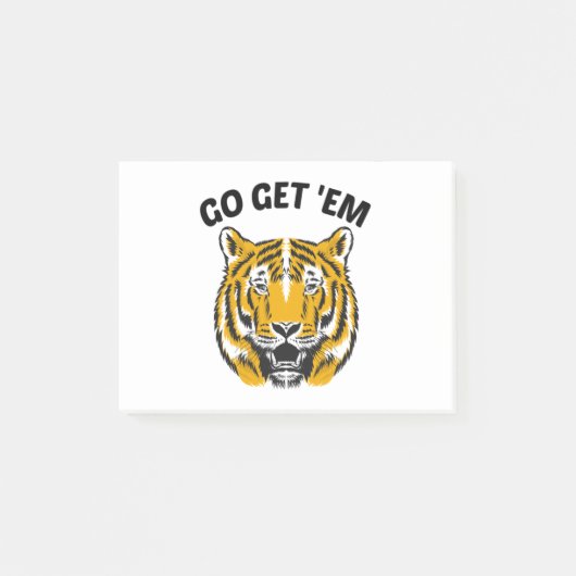 トラ虎 GO GET 'EM ポストイット (正面)