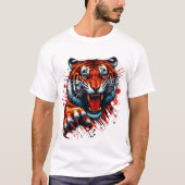 トラ虎Tシャツデザイン Tシャツ (正面)