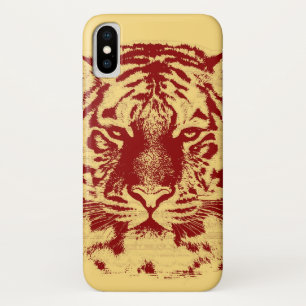 トラ顔クローズアップ iPhone X ケース