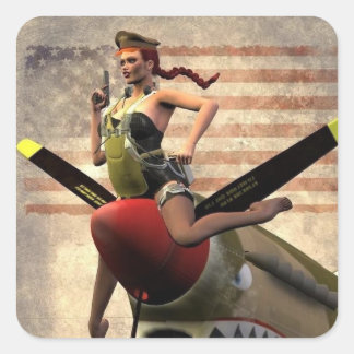 トラ飛んでいるグ スクエアシール