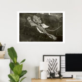 トラ飛んでいるグ ポスター (ホームオフィス)