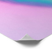 トラ鮮やかカラフル顔はっきりしたモダン野生動物 ポスター (角)