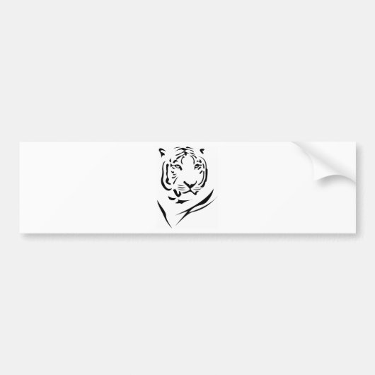 トラ バンパーステッカー (正面)