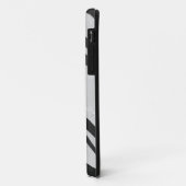 トラ ブラック&ホワイトプリント Case-Mate iPhoneケース (裏面/左)
