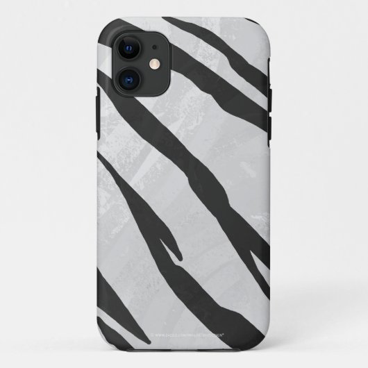 トラ ブラック&ホワイトプリント Case-Mate iPhoneケース (裏面)